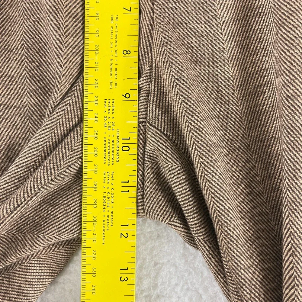 Dondup Brown Dress Pants Mens Size 32 Tweed Straight Leg Work Made in Italy‎